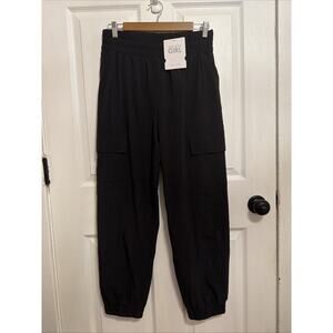 NEW Athleta Girls Black Run Free Cargo Jogger Pants Size XXL 16 Lined